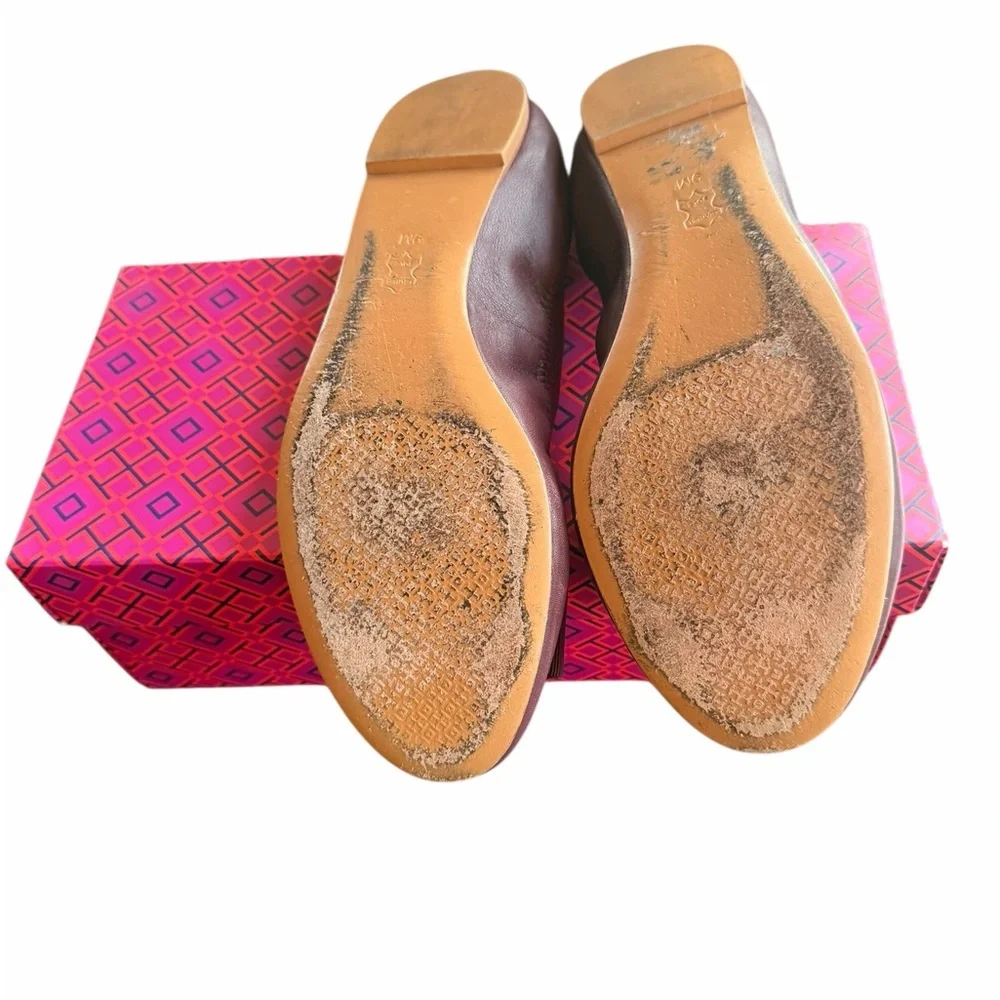 Tory Burch Sedgewick Ballet Glossy North Leather‎ Shoes